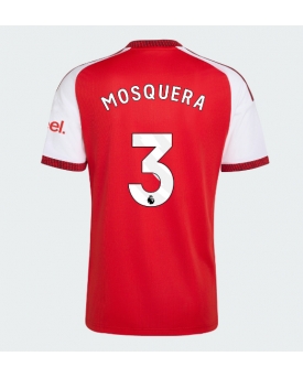 Arsenal Cristhian Mosquera #3 Maglia Gara Casa Repliche 2026-27 Maniche Corte Arsenal Cristhian Mosquera #3 Maglia Gara Casa Repliche 2026-27 Maniche Corte